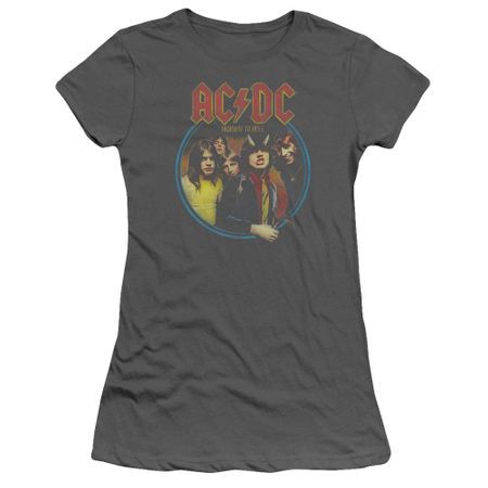 ACDC Juniors Shirt Highway To Hell Charcoal T-Shirt