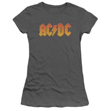 ACDC Juniors Shirt Logo Charcoal T-Shirt