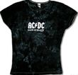 ACDC Juniors T-shirt Back In Black Tee Shirt