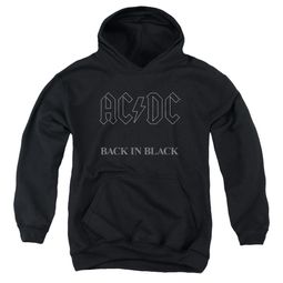 ACDC Kids Hoodie Back In Black Black Youth Hoody ACDC Kids Hoodie Back In Black Black Youth Hoody