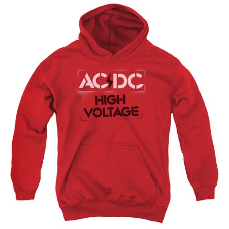 ACDC Kids Hoodie High Voltage Red Youth Hoody