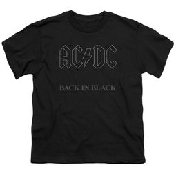 ACDC Kids Shirt Back In Black Black T-Shirt ACDC Kids Shirt Back In Black Black T-Shirt