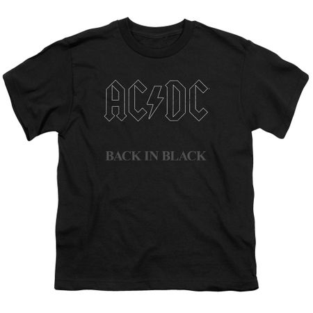ACDC Kids Shirt Back In Black Black T-Shirt