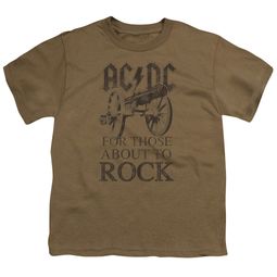 ACDC Kids Shirt For Those About To Rock Safari Green T-Shirt