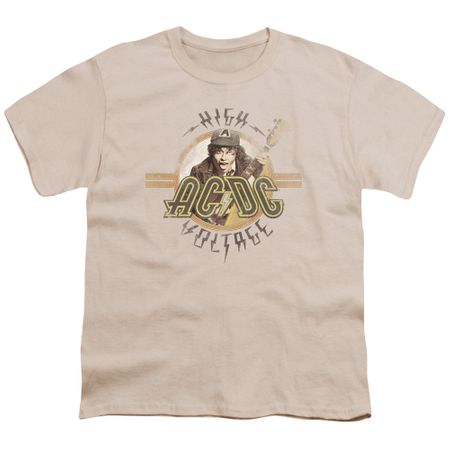 ACDC Kids Shirt High Voltage Cream T-Shirt