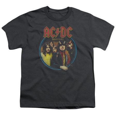 ACDC Kids Shirt Highway To Hell Charcoal T-Shirt