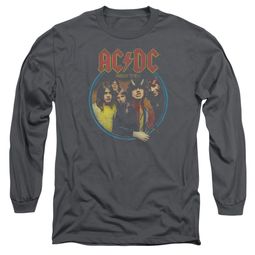 ACDC Long Sleeve Shirt Highway To Hell Charcoal Tee T-Shirt ACDC Long Sleeve Shirt Highway To Hell Charcoal Tee T-Shirt