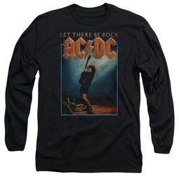ACDC Long Sleeve Shirt Let There Be Rock Black Tee T-Shirt ACDC Long Sleeve Shirt Let There Be Rock Black Tee T-Shirt