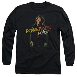 ACDC Long Sleeve Shirt Powerage Black Tee T-Shirt ACDC Long Sleeve Shirt Powerage Black Tee T-Shirt