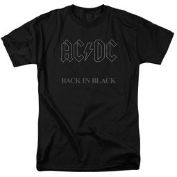 ACDC Shirt Back In Black Black T-Shirt ACDC Shirt Back In Black Black T-Shirt