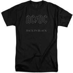 ACDC Shirt Back In Black Black Tall T-Shirt ACDC Shirt Back In Black Black Tall T-Shirt