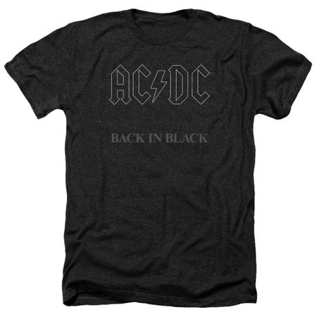 ACDC Shirt Back In Black Heather Black T-Shirt