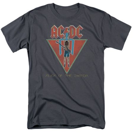 ACDC Shirt Flick Of The Switch Charcoal T-Shirt
