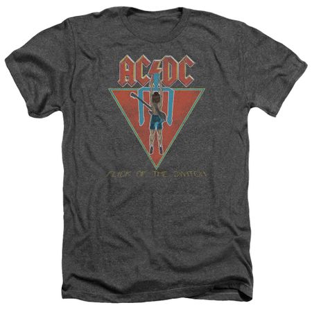 ACDC Shirt Flick Of The Switch Heather Charcoal T-Shirt