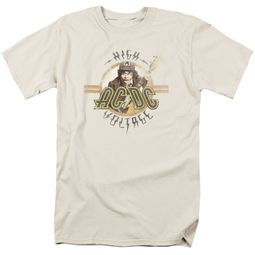 ACDC Shirt High Voltage Cream T-Shirt