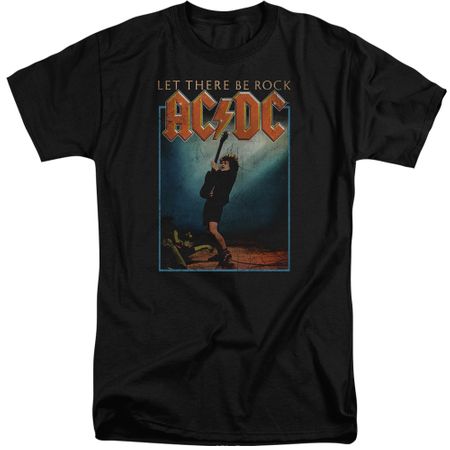 ACDC Shirt Let There Be Rock Black Tall T-Shirt