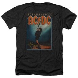 ACDC Shirt Let There Be Rock Heather Black T-Shirt ACDC Shirt Let There Be Rock Heather Black T-Shirt