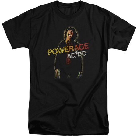 ACDC Shirt Powerage Black Tall T-Shirt