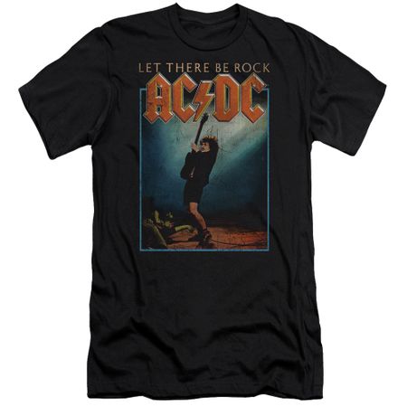 ACDC Slim Fit Shirt Let There Be Rock Black T-Shirt