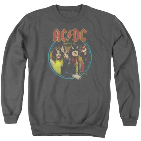 ACDC Sweatshirt Highway To Hell Adult Charcoal Sweat Shirt