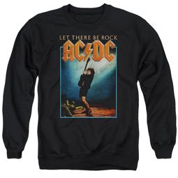ACDC Sweatshirt Let There Be Rock Adult Black Sweat Shirt ACDC Sweatshirt Let There Be Rock Adult Black Sweat Shirt