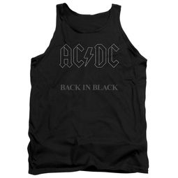 ACDC Tank Top Back In Black Black Tanktop ACDC Tank Top Back In Black Black Tanktop