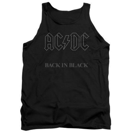 ACDC Tank Top Back In Black Black Tanktop