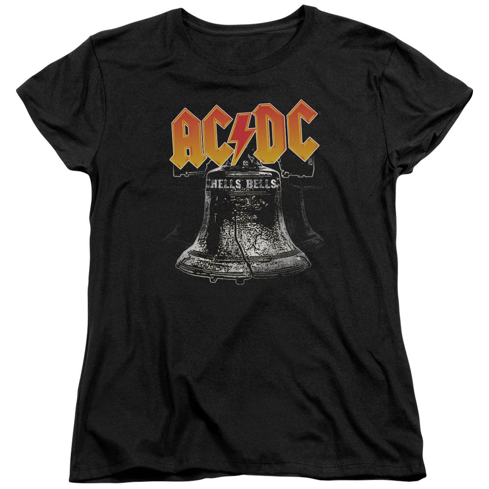 AC/DC T-Shirt Donna – Modello 'Band Tour' WOACDCRTS038, Colore Nero, Taglia XL