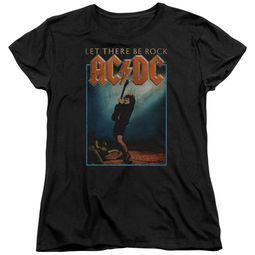 ACDC Womens Shirt Let There Be Rock Black T-Shirt ACDC Womens Shirt Let There Be Rock Black T-Shirt