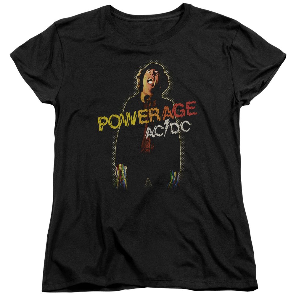 ACDC Womens Shirt Powerage Black T-Shirt - ACDC Powerage Shirts