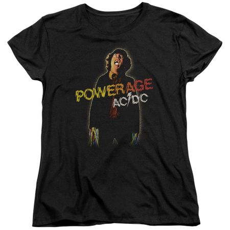 ACDC Womens Shirt Powerage Black T-Shirt