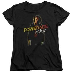 ACDC Womens Shirt Powerage Black T-Shirt ACDC Womens Shirt Powerage Black T-Shirt