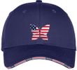Patriotic Butterfly Hat - Adult Size Americana Cap