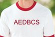 AEDBCS Brand T-shirt - White/Red