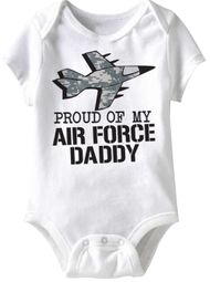 Air Force Daddy Funny Baby Romper White Infant Babies Creeper Air Force Daddy Funny Baby Romper White Infant Babies Creeper