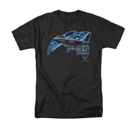 Air Force Shirt F35 Lightning II Black T-Shirt