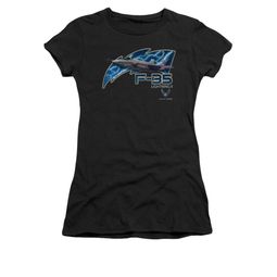 Air Force Shirt Juniors F35 Lightning II Black T-Shirt