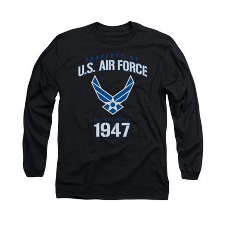Air Force Shirt Property Of Long Sleeve Black Tee T-Shirt