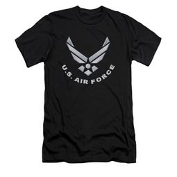 Air Force Shirt Slim Fit Logo Black T-Shirt