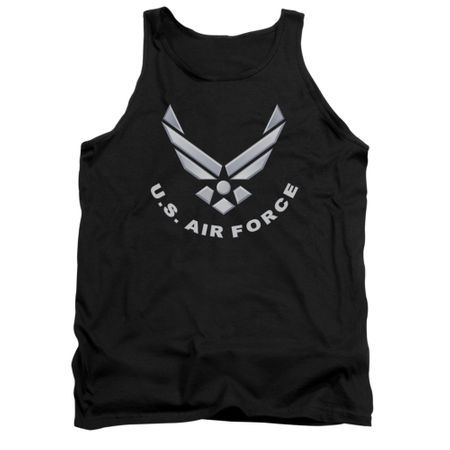 Air Force Shirt Tank Top Logo Black Tanktop