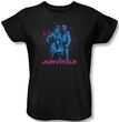 Airwolf Ladies T-shirt Graphic Black Tee Shirt
