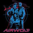 Airwolf T-shirt Graphic Adult Black Tee Shirt