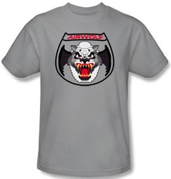 Airwolf T-shirt Patch Adult Silver Tee Shirt Airwolf T-shirt Patch Adult Silver Tee Shirt