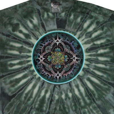 Alchemical Mandala Science Adult Unisex Tie Dye T-shirt Tee Shirt
