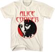 Alice Cooper Circle Face Men's T-shirt - Cream