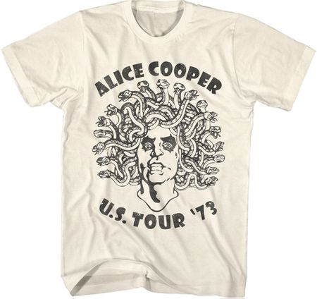 Alice Cooper Medusa 1973 US Tour Men's Tshirt