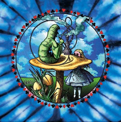 Alice In Wonderland Shirt Cartoon Mystical Tie Dye T-shirt