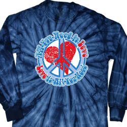 All You Need is Love Long Sleeve Tie Dye Shirt