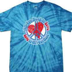 All You Need is Love Spider Tie Dye Shirt