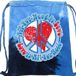 All You Need is Love Tie Dye Bag